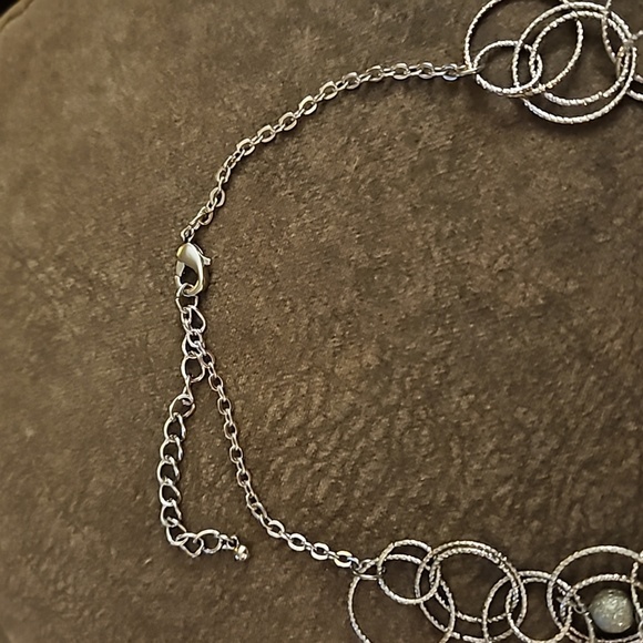 3/$30 Circle Cluster Beaded Chain Necklace - Picture 7 of 7